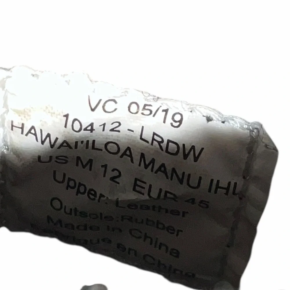 OluKai Hawai’Iloa Manu Ihu Black Ankle Boots Chukkas Mens Size 12